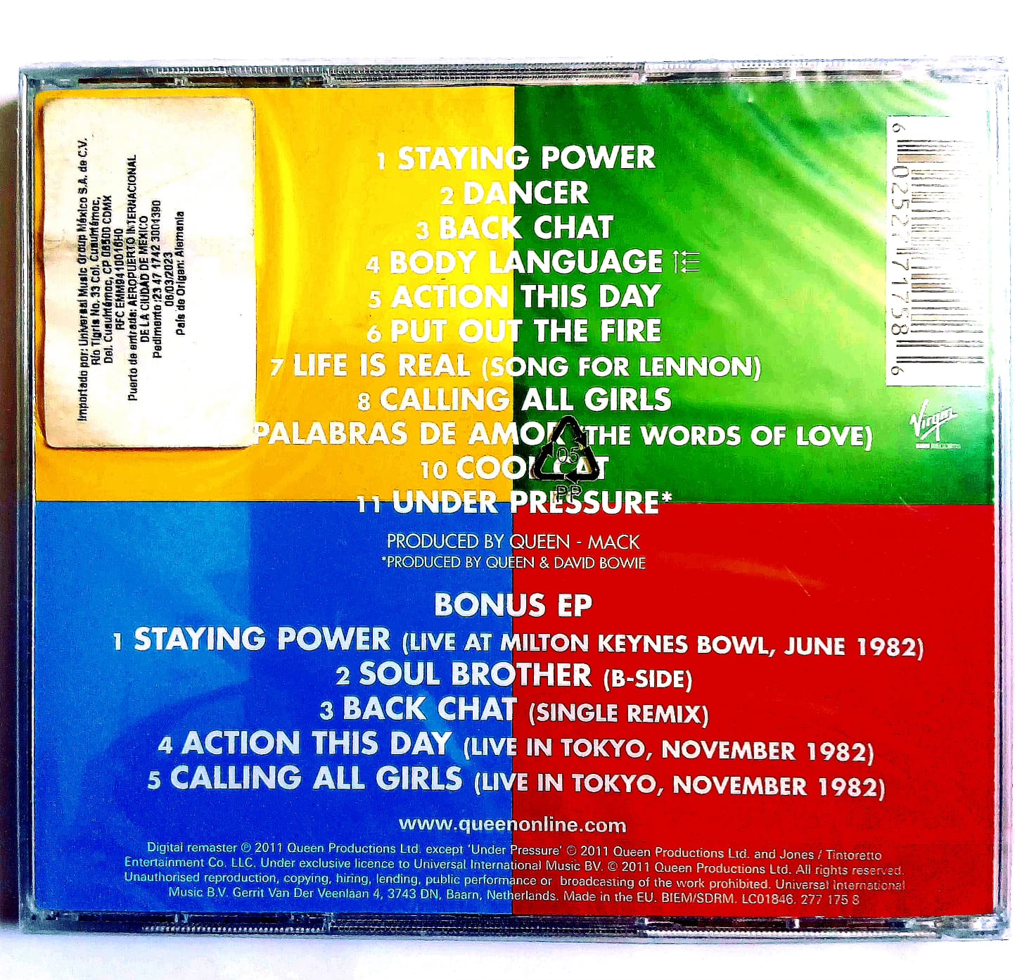 Double Cd Queen - Hot Space - Image 2