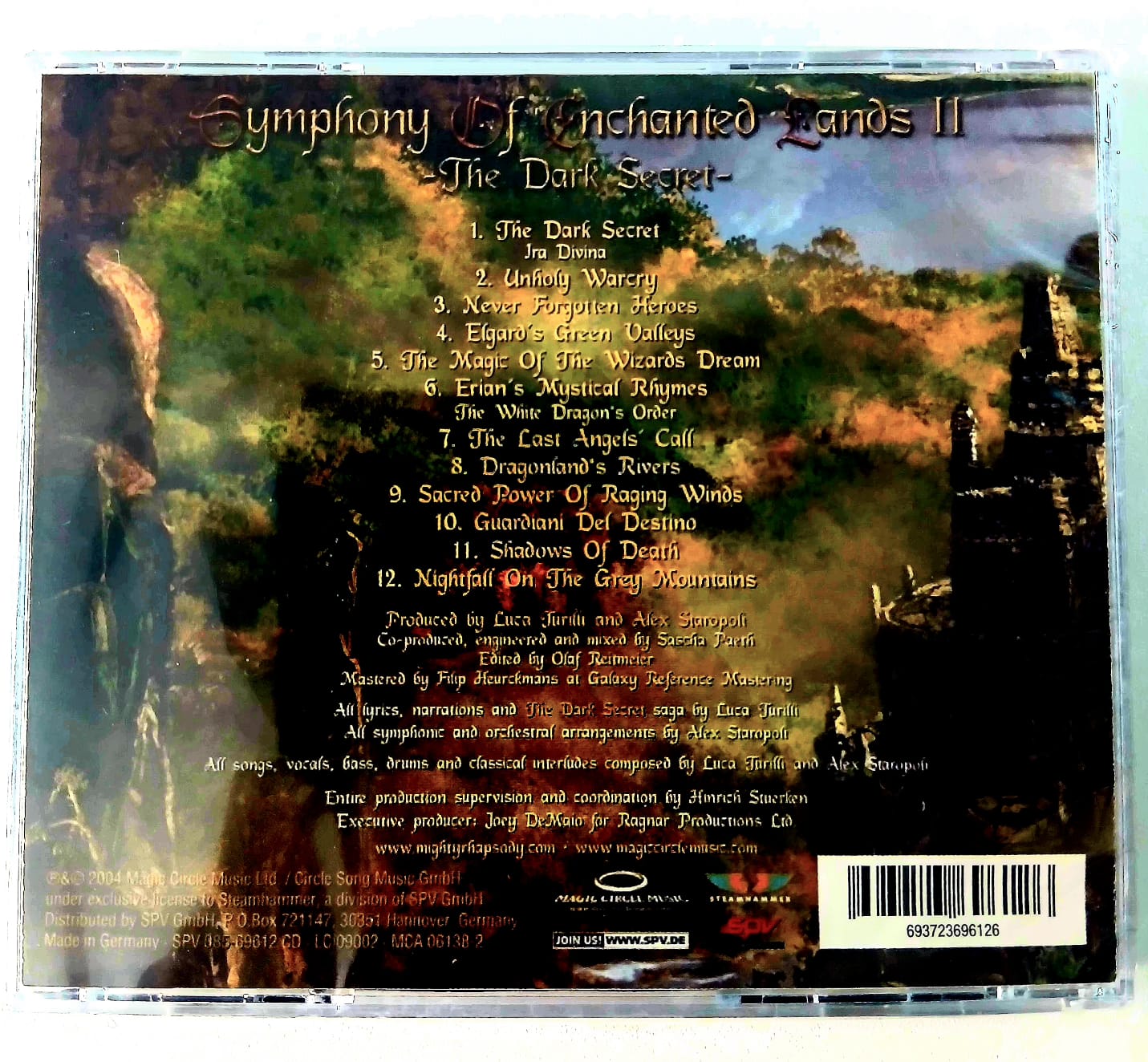 Cd Rhapsody – Symphony Of Enchanted Lands II - The Dark Secret - Image 2