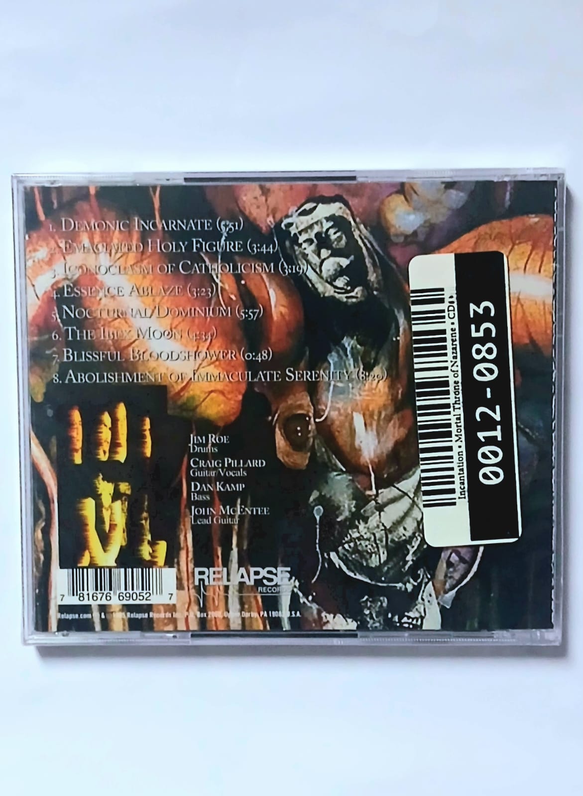 Cd Incantation - Mortal Throne Of Nazarene - Image 2