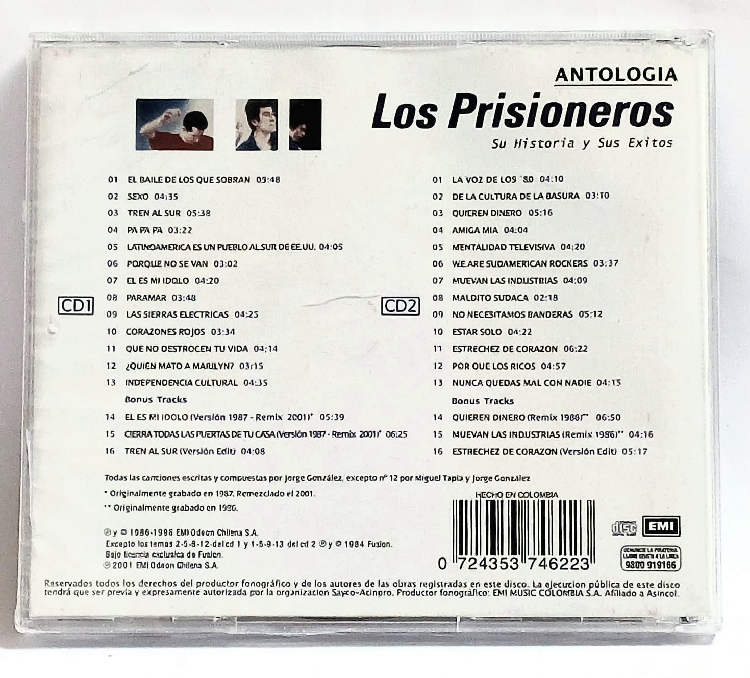 Double Cd Los Prisioneros – Antología: Su Historia Y Sus Éxitos - Image 2