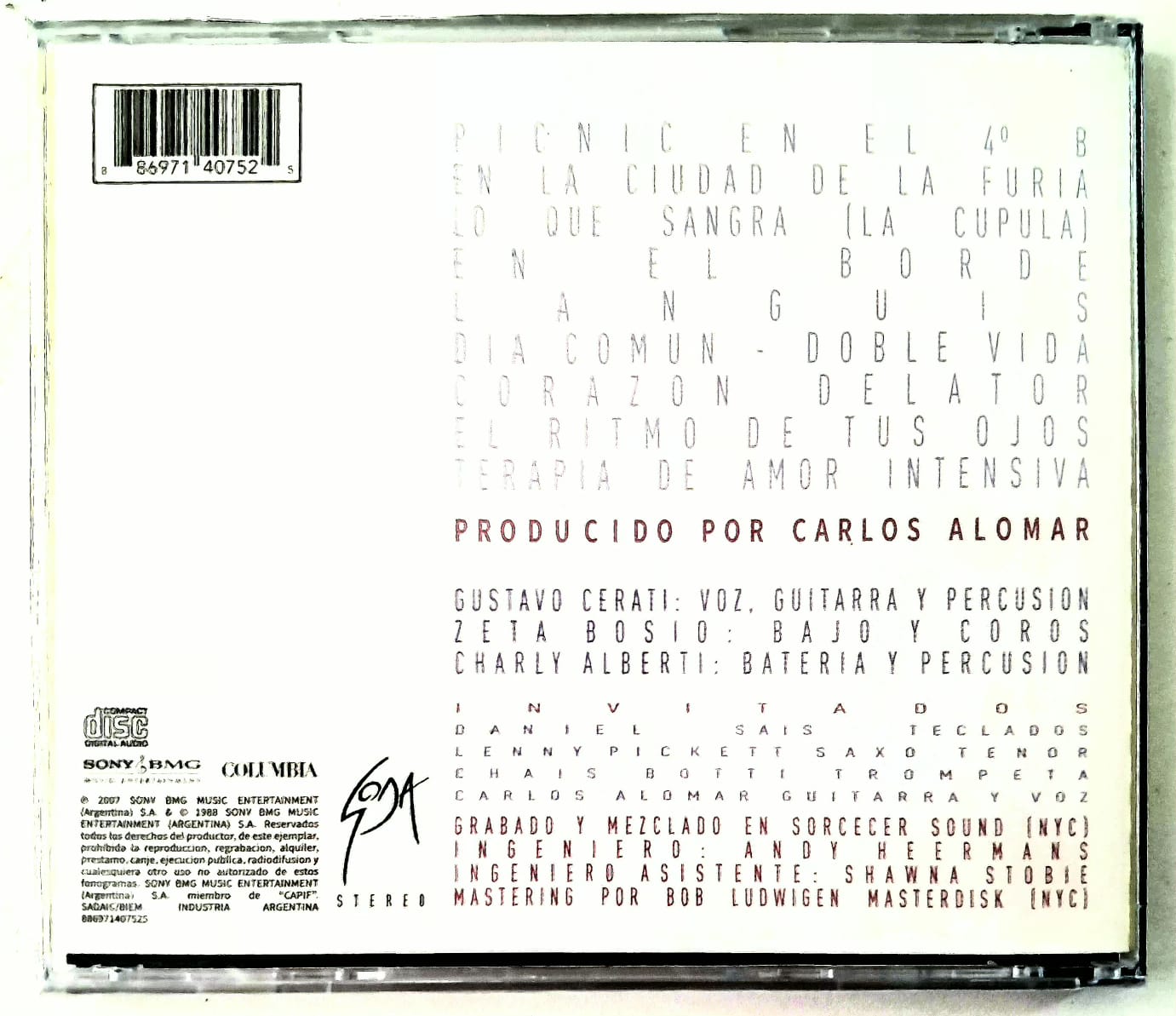 Cd Soda Stereo – Doble Vida - Image 2
