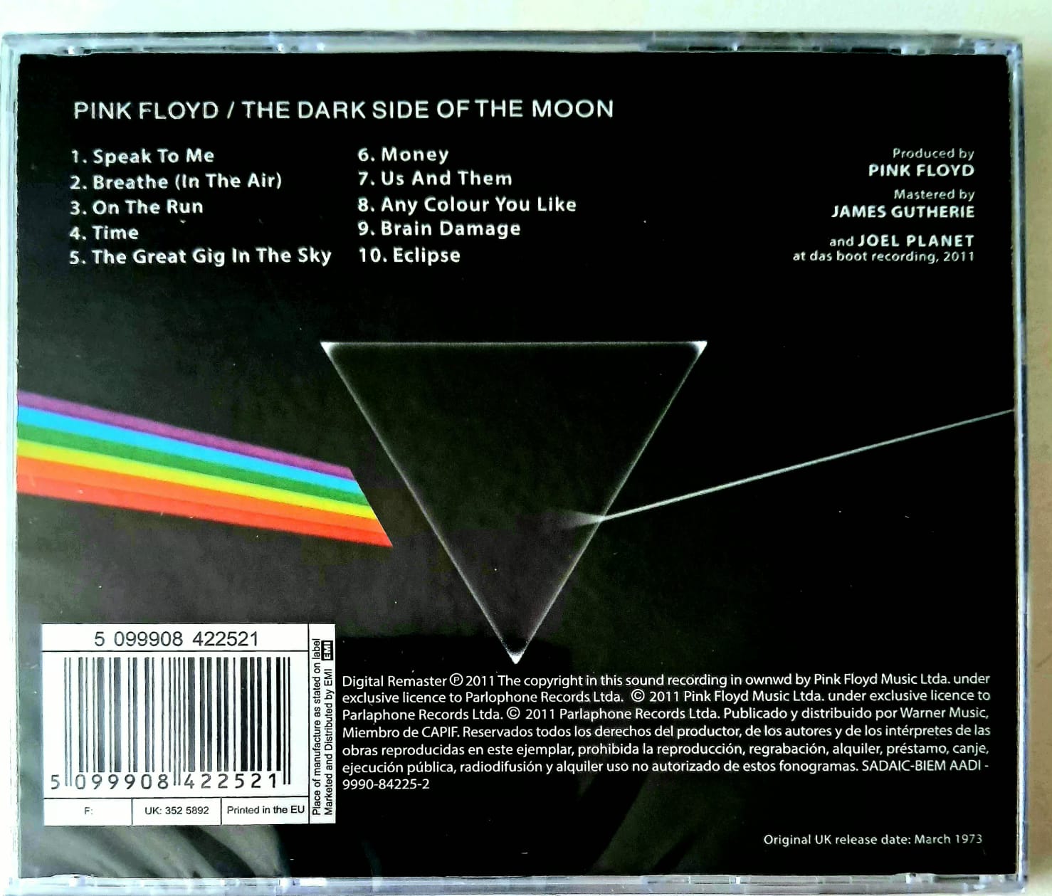 Cd Pink Floyd – The Dark Side Of The Moon - Image 3